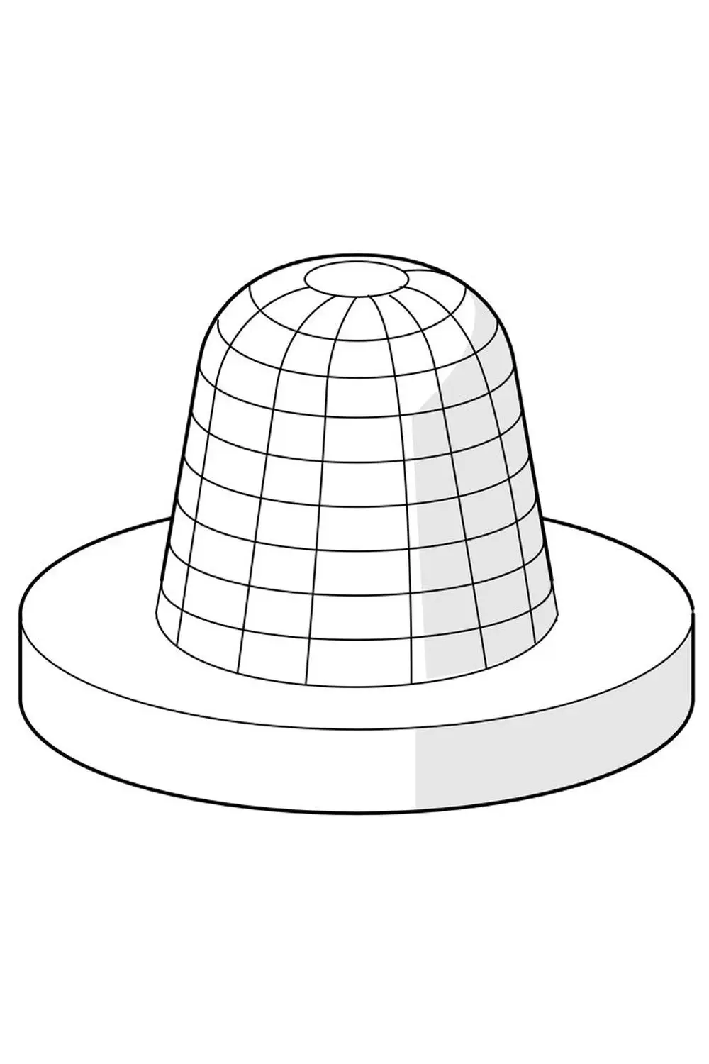 Schmutzfilter von HANSA in Kegelform mit rundem Sockel, in einem einfachen, gitterartigen Design gezeigt.
